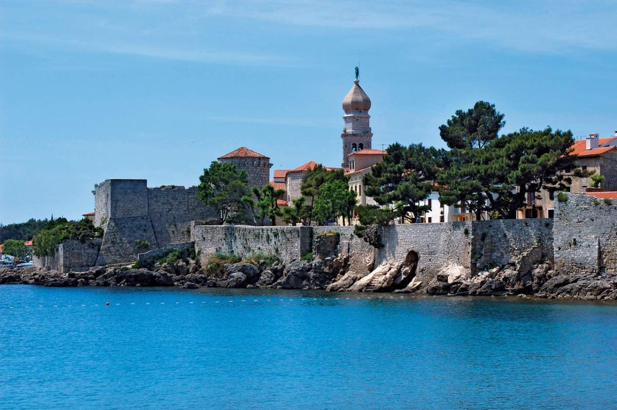 Ramparts of the town Krk